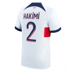 Lacne Muži Futbalové dres Paris Saint-Germain Achraf Hakimi #2 2023-24 Krátky Rukáv - Preč